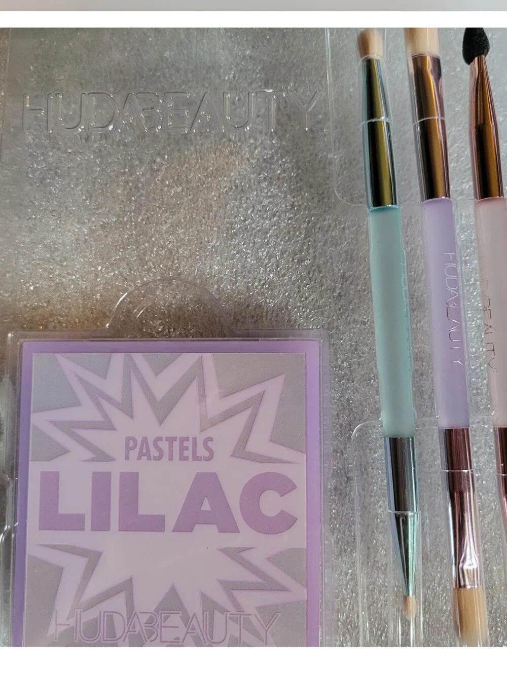 4PC🍇Face Need🍇BNIB LE HUDA Beauty LILAC EYE & PASTEL BRUSHES 4PC Face Set!HTF!